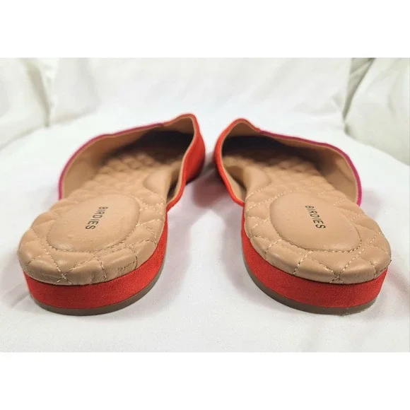 Birdies The Swan Slides Flats in‎ Fruit Punch Leather Pointed Toe Mule Size 9 - Picture 5 of 7